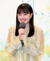 連続テレビ小説「風、薫る」に出演する上坂樹里さん=3日午後、東京・渋谷のNHK放送センター