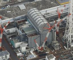 東京電力福島第1原発3号機=2018年2月