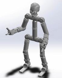 純国産人型ロボットの試作機のイメージ(テムザック提供)