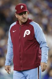 フィリーズのトムソン監督=8日(ゲッティ=共同)