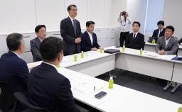 自民、公明、日本維新の会の3党による教育無償化に関する実務者協議=3日、国会