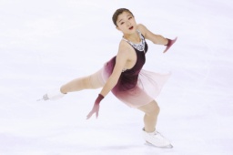 女子フリー 演技する坂本花織=アンジェ(共同)