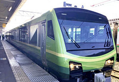 新たに運行する観光列車「ＳＡＴＯＮＯ」。磐越西線では「あいづＳＡＴＯＮＯ」の名称で運行する。 （ＪＲ東日本東北本部提供）