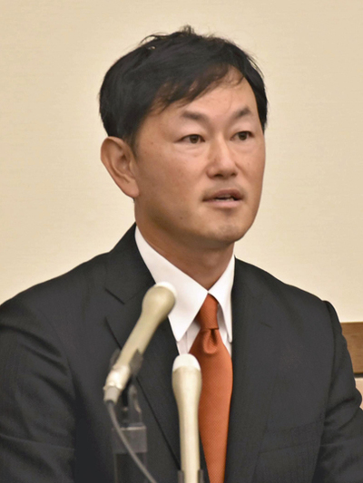 決意を語る斎藤氏