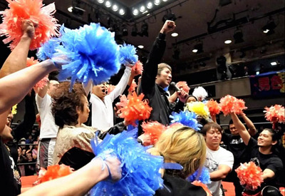 東日本大震災の影響が残る中行われたＤＤＴ後楽園ホール大会。サプライズ登場した私への声援がリング復帰を後押しした