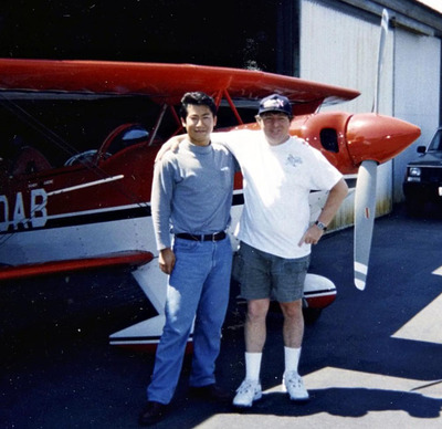 私の心を奮起させてくれたランディ・ガニエとの一枚＝１９９７年、パスファインダー提供