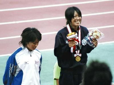 大学時代の私（右）。「強くなるのは自分次第」という心構えがいつの間にか身に付いた