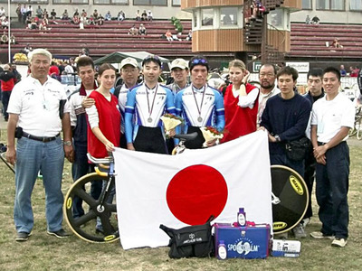 チェコ遠征に参加した時の僕（右端）。欧州の選手たちの競技レベルの高さに驚いた