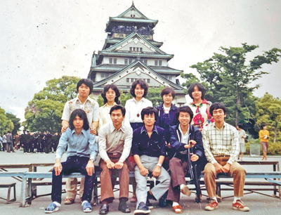 大学時代の私（前列中央）。考古学への道を志した