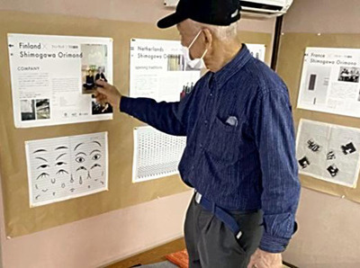 下川織物の取り組みを説明してくれた下川代表。「畳のファンをつくりなさい！」の激励に心が奮い立った