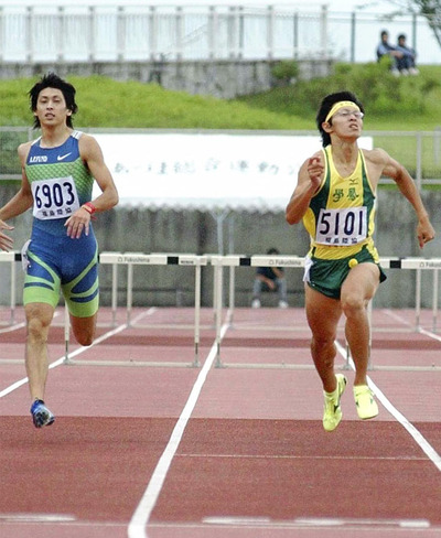 県総体で記野さんに負けた私（左）。その後、悔しい気持ちを処理できずに言い訳を並べたブログを書いた