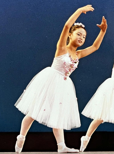 バレエを始めた頃の私。幼少期からステージに立つ喜びを味わっていた