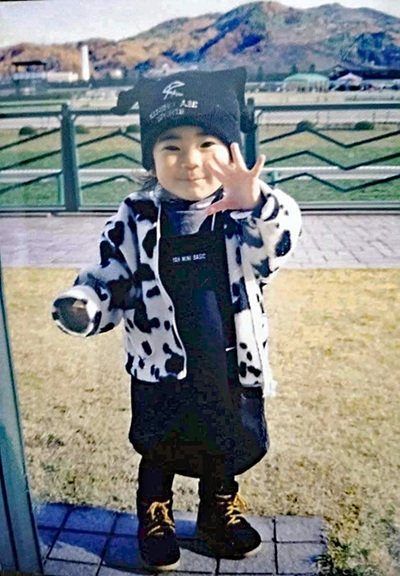 幼少期の私。引っ込み思案であまり人前に出たいと思っていなかったが、東日本大震災の経験が大きく変えた