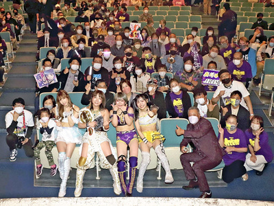 夢見ていた地元会津若松での凱旋興行。地元の人だけでなく、県外から多くの人が訪れてくれた（©東京女子プロレス）