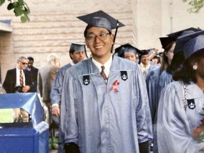 米コロンビア大学公衆衛生学大学院の卒業式での私。２年間の留学でさまざまな刺激を受けた
