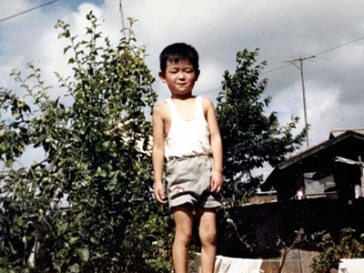 少年時代の私。昆虫採集や生き物を育てることが大好きだった