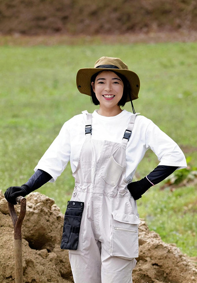 飯舘村での一枚。日々、村の自然あふれる生活に癒やされている。村民の皆さんも温かく迎えてくれた。人情味のある方が多く、なじみやすい環境をつくってもらっている