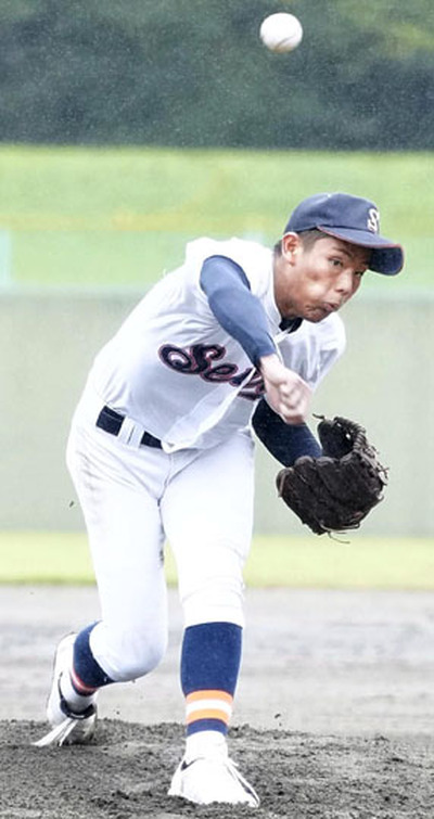 【喜多方―清陵情報】７回１失点と好投した清陵情報のエース池田＝白河グリーンスタジアム