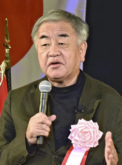 木造建築を通した復興やまちづくりへの思いを語った隈さん=浪江町
