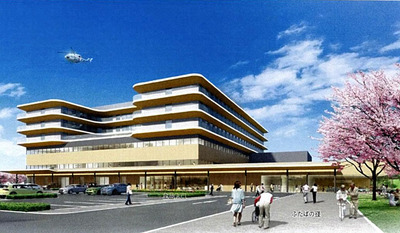 石本建築事務所東京オフィスが提案書で示した完成予想図