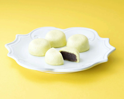 新あずき１０周年を記念して販売されるあんバタースイーツ饅頭