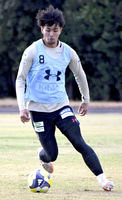 「常に挑戦者として戦う」と最終戦に意気込むＭＦ五十嵐＝クレハ総合グラウンド