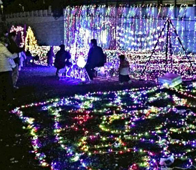 昨年のイルミネーションの光景