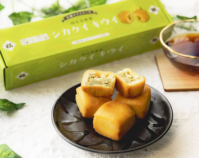 大熊産のキウイを使ったお菓子「シカクイキウイ」