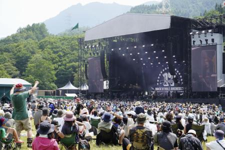 　新潟県湯沢町で開催された「フジロックフェスティバル」＝２０２３年７月
