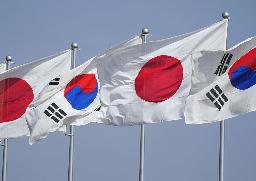 　日の丸と韓国国旗