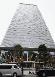 　博報堂本社が入るビル＝２０２２年１１月、東京都港区