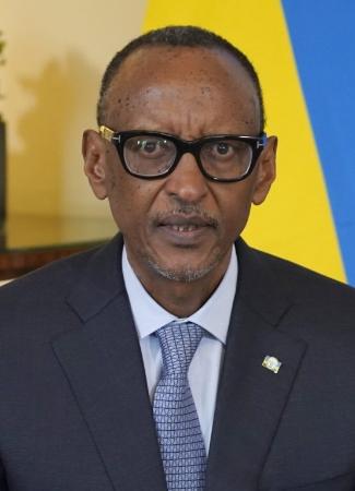 　ルワンダのカガメ大統領（ゲッティ＝共同）