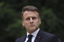 　フランスのマクロン大統領＝パリ（ＡＰ＝共同）