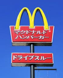 　マクドナルドの看板