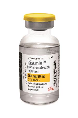 　米国で承認されたイーライリリーのアルツハイマー病新薬「ドナネマブ」（同社提供）
