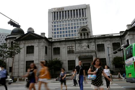 　ソウルにある韓国銀行＝２０１６年７月（ロイター＝共同）