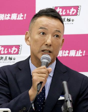 　れいわ新選組の山本太郎氏＝８月、国会