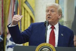　トランプ米大統領（ＡＰ＝共同）