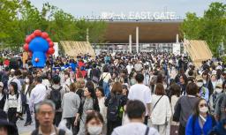 　１日当たりの来場者が最多だった５月３１日の万博会場＝大阪市・夢洲