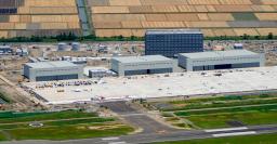 　工事作業員が負傷する事故のあった自衛隊の新たな駐屯地＝４日、佐賀市