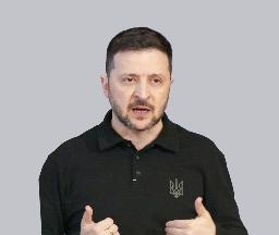 　ゼレンスキー大統領＝４月