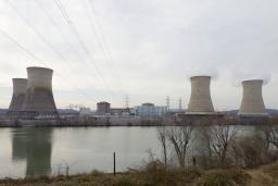 　スリーマイルアイランド原発＝２０１９年３月、米ペンシルベニア州（共同）