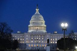 　ワシントンにある米議会議事堂＝３月（ＡＰ＝共同）