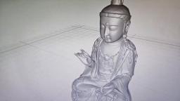 　観音寺が韓国側に提供した仏像の３Ｄデータの一部（田中節孝前住職提供・共同）