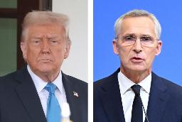 　トランプ米大統領（左）、ノルウェーのストルテンベルグ財務相（いずれもゲッティ＝共同）