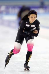 　スピードスケートＷ杯第３戦を前に調整する高木美帆＝ヘーレンフェイン（共同）